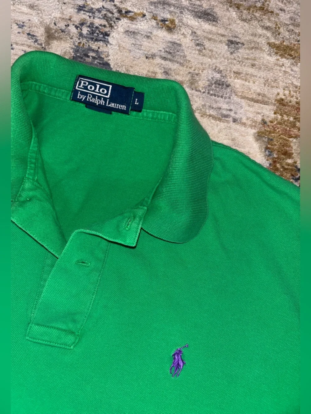 Ralph Lauren Men’s Bright Green Polo with Embroidered Pony